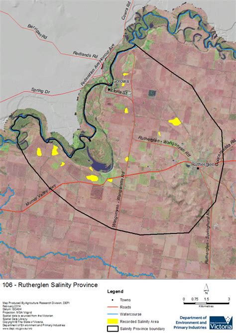 Salinity Province 106 Rutherglen Vro Agriculture Victoria