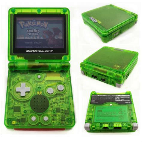 Gameboy Advance Sp Transparent Clear Sky Blue Ips V Screen Gameboy