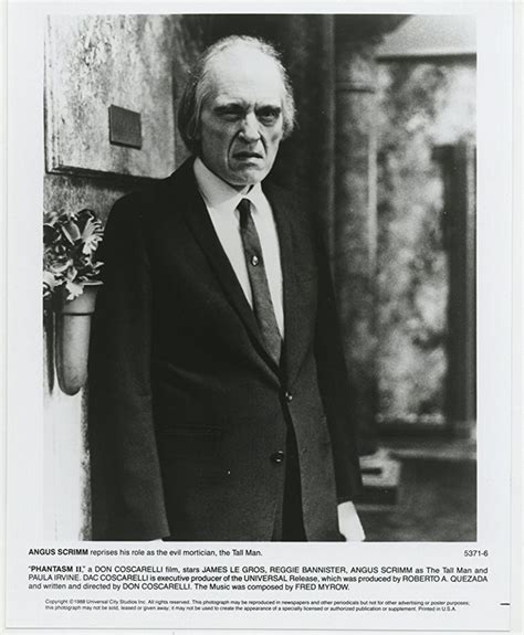 PHANTASM II (1988) Angus Scrimm "The Tall Man" promo | Horror movie ...