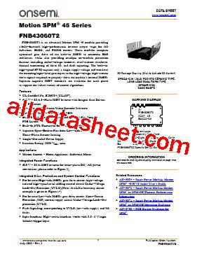 FNB43060T2 V01 Datasheet PDF ON Semiconductor