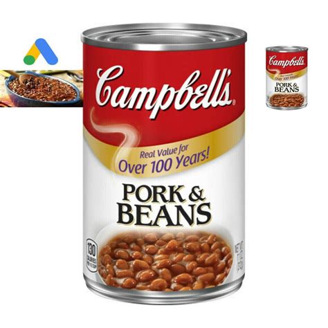 Campbells Canned Beans Pork And Beans 11 Oz Cans 20 Cans Included Pork N Beans Canned