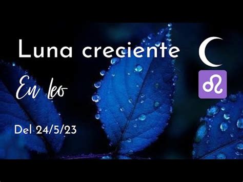 LUNA CRECIENTE EN LEO 24 5 23 Momento De Brillar YouTube