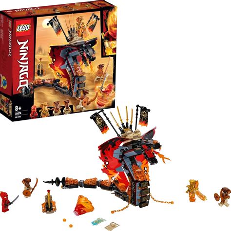 Lego Ninjago Fire Fang Snake Action Toy Building Set With Ninja ...