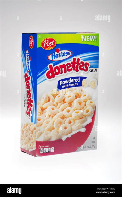 New Hostess Donettes Powdered Mini Donuts Cereal Box By Post Cereal