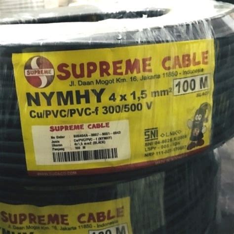 Jual Kabel Listrik Supreme Serabut 4x1 5 4x1 5 Nyyhy Nymhy 50 Meter 50M