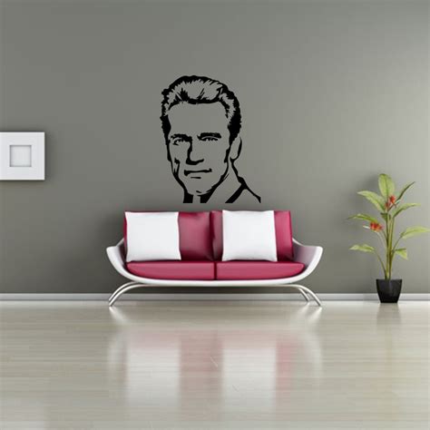 Movie Wall Decals Wall Decal Arnold Schwarzenegger Portrait