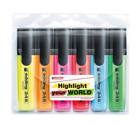 Edding 345 Highlighter 6's My Online Stationery