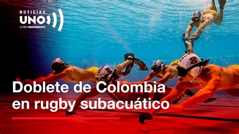 Doble campeonato mundial para Colombia en rugby subacuático Noticias