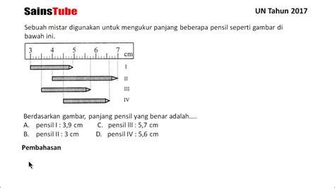 Soal Un Materi Pengukuran Materi Soal