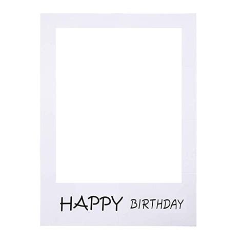 LUOEM Happy Birthday Party Frame Photo Prop Birthday DIY Paper Picture