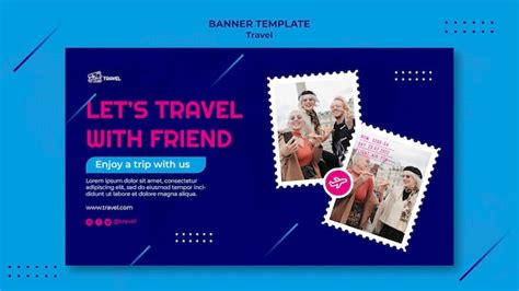 Free PSD | Travel design template of banner