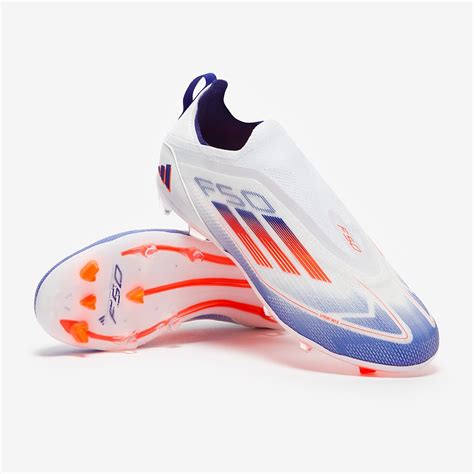 Adidas Kids F50 Pro Laceless Firm Ground Ftwr Whitesolar Redlucid