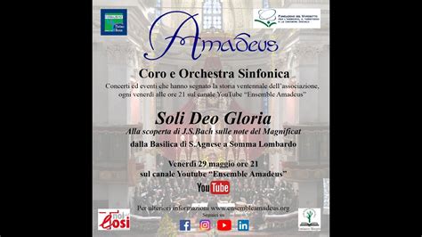 Soli Deo Gloria Coro E Orchestra Sinfonica Amadeus Youtube