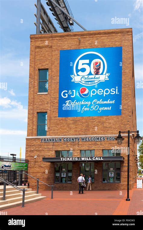 Fans Buy Tickets At Huntington Park Home Of The Triple A Columbus