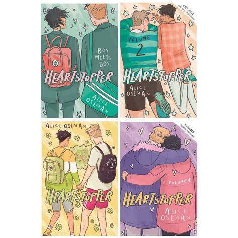 Heartstopper Series Volume 1 4 By Alice Oseman 4 Books Collection Set