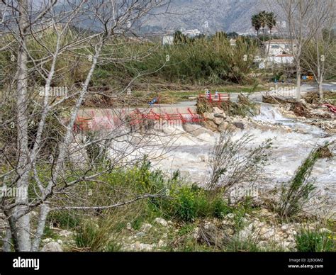 ¿calentamiento Global Secuelas De Las Inundaciones A Lo Largo Del Río Algar En Altea Costa