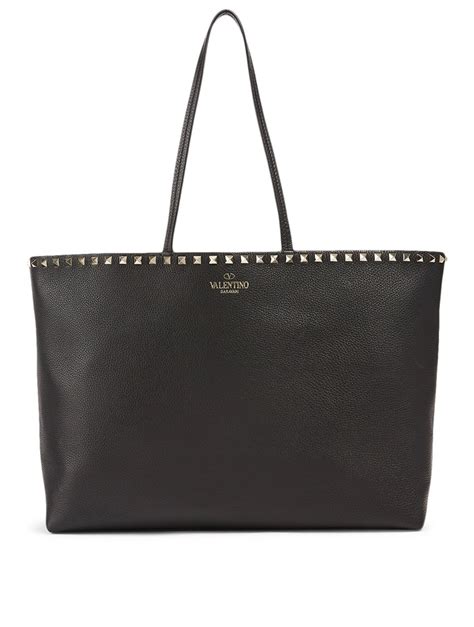 Valentino Garavani Rockstud Leather Tote Bag Holt Renfrew Canada