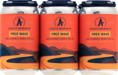 Athletic Brewing Co. Free Wave Non-Alcoholic Double Hop IPA, 6 cans ...