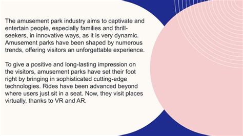 Trends In The Amusement Park Industry An Overview Ppt