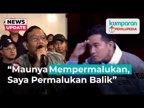 Mahfud Soal Sikap Gibran Di Debat Mau Mempermalukan Saya Permalukan