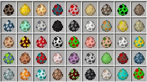 Minecraft - All Spawn Eggs - YouTube