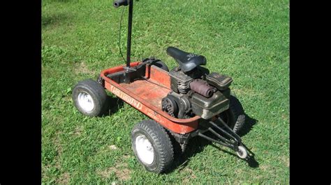 Radio Flyer Wagon Gokart Riding With Wheelie Action Youtube