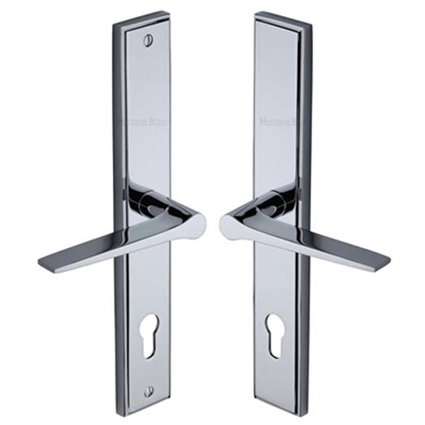 Heritage Gio Multipoint Door Handles Right Hand Polished Chrome Broughtons Lighting And Ironmongery