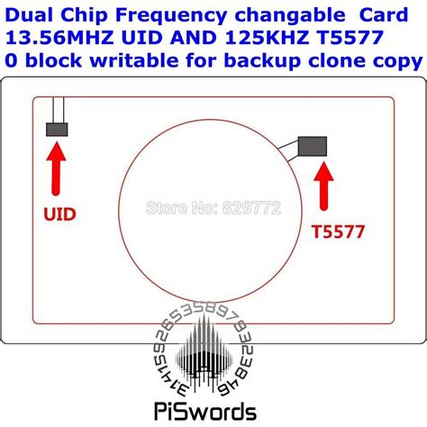 Dual Chip Frequentie RFID 13 56 Mhz 1 K UID En T55 Grandado