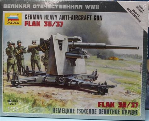 Zvezda German Heavy Anti Aircraft Gun Cm Flak No