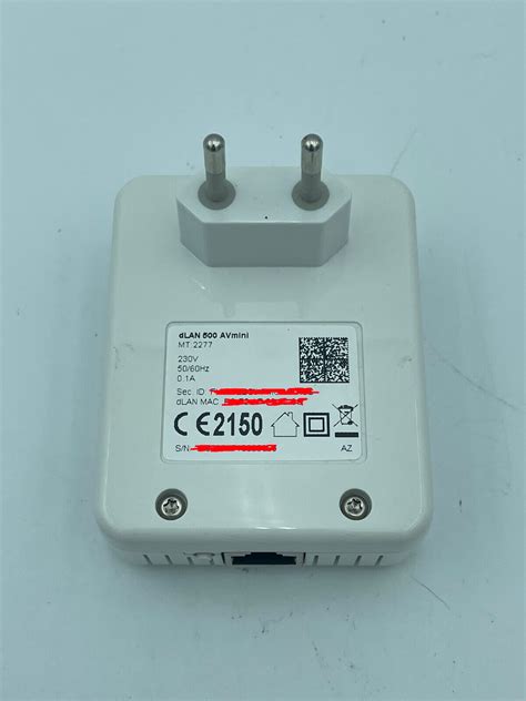 Devolo dLAN 500 AVmini Powerline Ethernet Adapter MT 2277 weiß