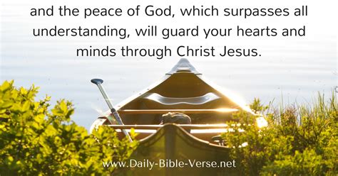 Daily Bible Verse Peace Philippians 4 7 NKJV