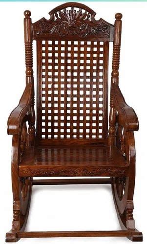 Wooden Sheesham Rocking Chair Without Cushion At Rs 12000 In Saharanpur