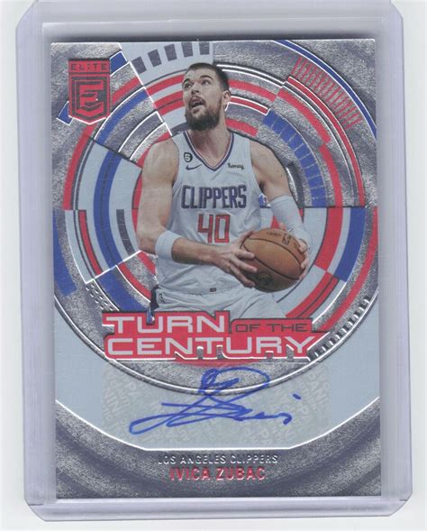 2023 24 Panini Donruss Elite Ivica Zubac Turn Of The Century Auto