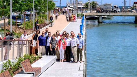 Inaugurata La Nuova Passeggiata Lungo Il Porto Canale Di Riccione