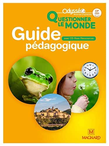 Questionner Le Monde Cp Ce Cycle Guide P Dagogique Avec Cd Rom