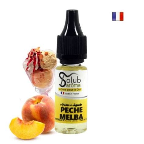 Solub Peche Melba Ml G Da Aromas Solo Kimya Aroma Marketi