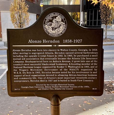 Alonzo Herndon 1858 1927 Historical Marker