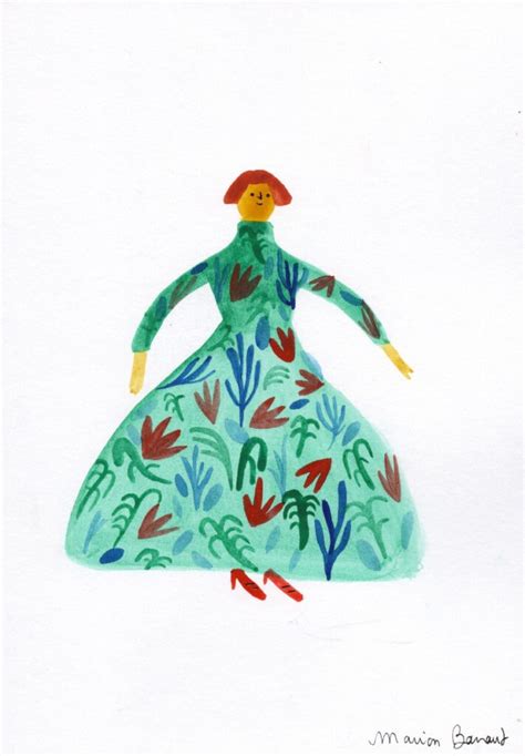 Original Illustration By Marion Barraud Vegetable Dress Galerie