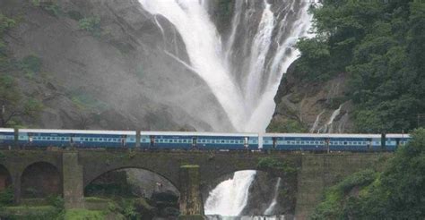 dudhsagar waterfalls  legend  sugared milk train route