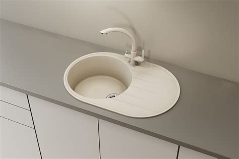 Кухонная мойка ULGRAN Quartz Nora 750 круглая