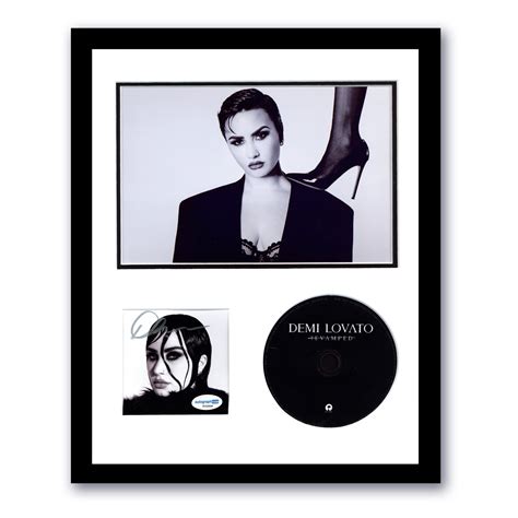 Demi Lovato Revamped Autograph Signed Custom Framed 11x14 Cd Display Etsy