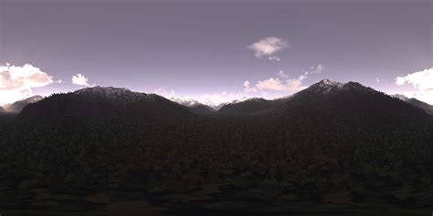 Early Evening Mountains Hdri Sky Hdr Image By Cgaxis