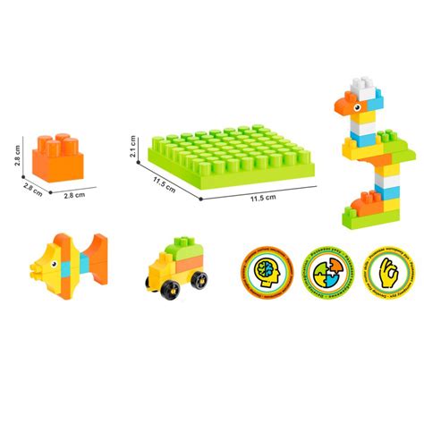 Дитячий конструктор "Building blocks" ТехноК 6573TXK, 90 деталей ...
