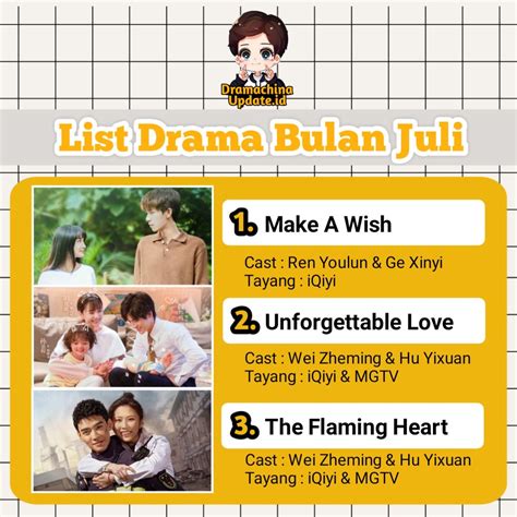 Ig Dramachinaupdate Id On Twitter List Drama China Bulan Juli