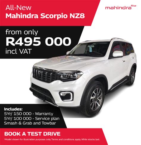 Special Offer All New Mahindra Scorpio Nz8 Za