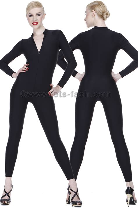 Catsuit With Front Zipper From Fets Fash In All Lycra Colors Flexible And Du