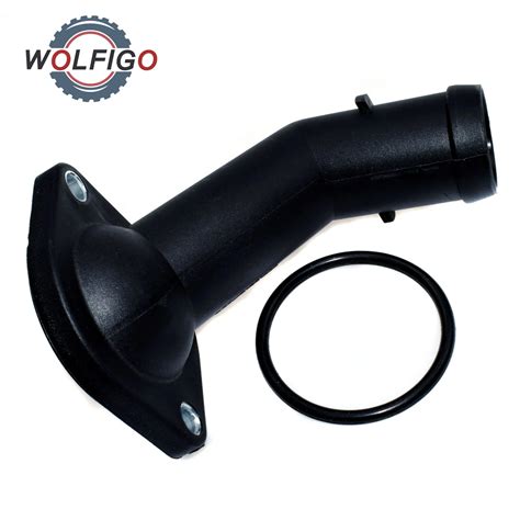 WOLFIGO Coolant Thermostat Housing With Seal For VW Golf Jetta Passat