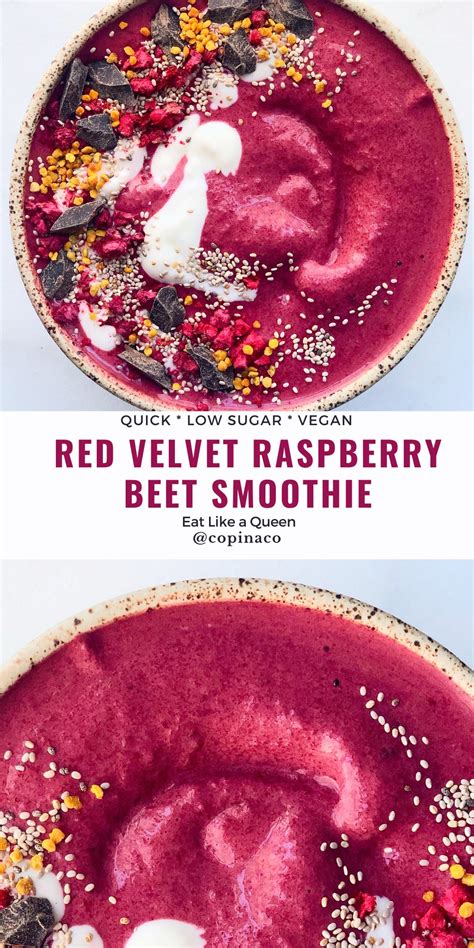 Red Velvet Raspberry Beet Smoothie