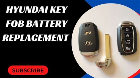 Hyundai Key Fob Battery Replacement Accent Elantra Kona Palisade