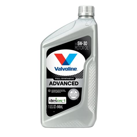 Amazon Valvoline Advanced Full Synthetic SAE 5W 30 Motor Oil 1 QT